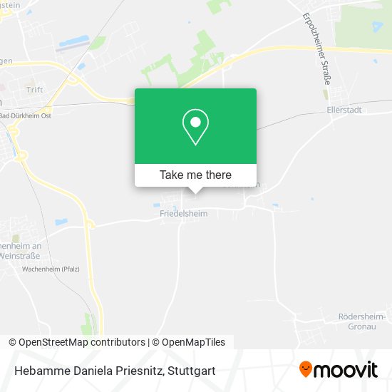 Hebamme Daniela Priesnitz map