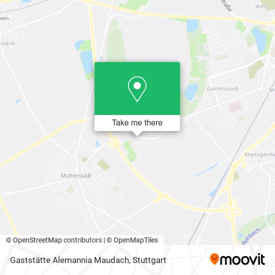 Карта Gaststätte Alemannia Maudach