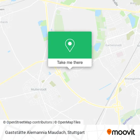 Карта Gaststätte Alemannia Maudach
