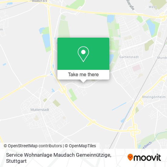 Service Wohnanlage Maudach Gemeinnützige map