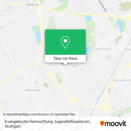 Карта Evangelische Heimstiftung Jugendhilfezentrum