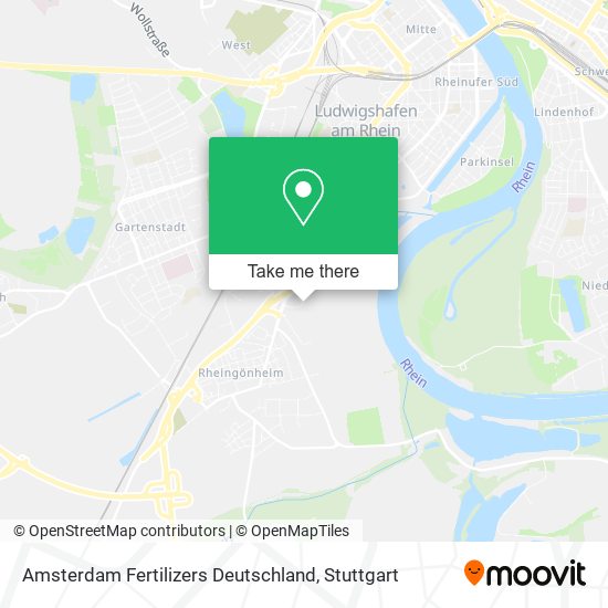 Карта Amsterdam Fertilizers Deutschland