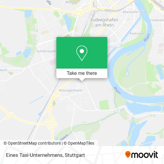 Eines Taxi-Unternehmens map