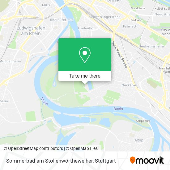Карта Sommerbad am Stollenwörtheweiher