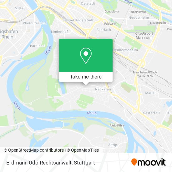 Карта Erdmann Udo Rechtsanwalt