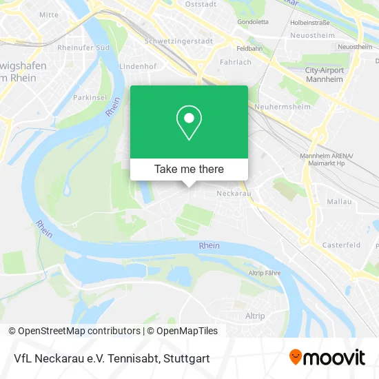 Карта VfL Neckarau e.V. Tennisabt