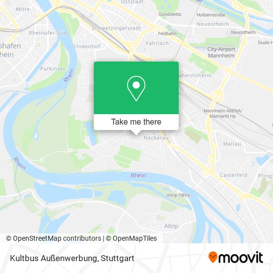Карта Kultbus Außenwerbung