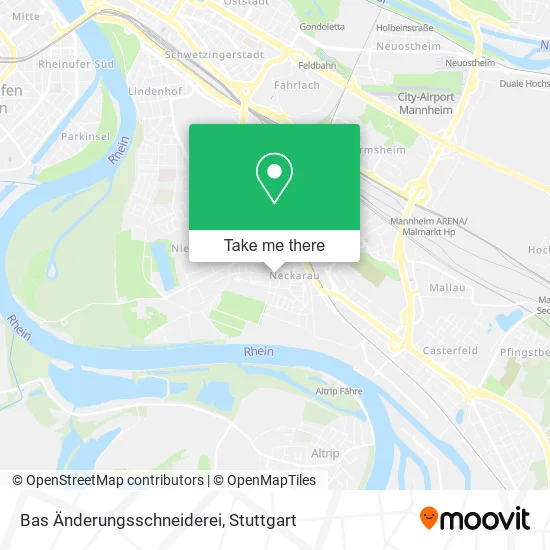 Карта Bas Änderungsschneiderei