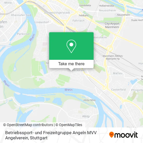 Карта Betriebssport- und Freizeitgruppe Angeln MVV Angelverein