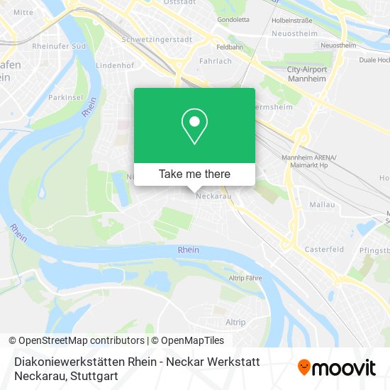 Diakoniewerkstätten Rhein - Neckar Werkstatt Neckarau map