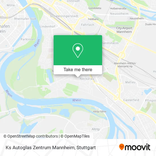 Карта Ks Autoglas Zentrum Mannheim