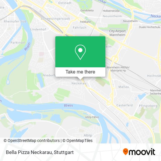 Bella Pizza Neckarau map