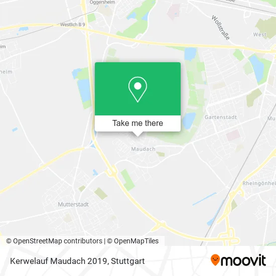 Карта Kerwelauf Maudach 2019