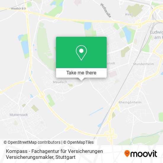 Карта Kompass - Fachagentur für Versicherungen Versicherungsmakler