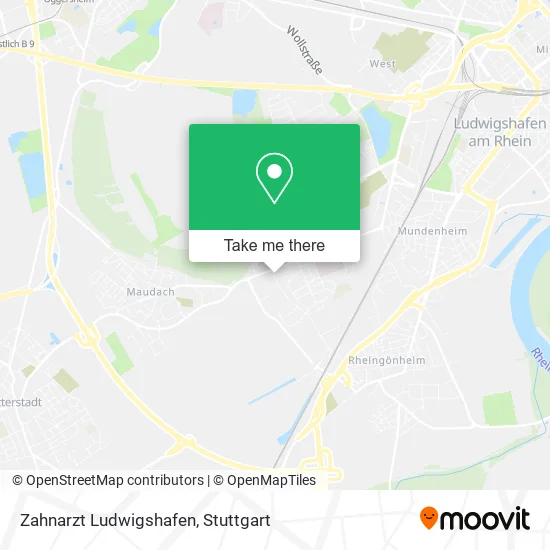 Карта Zahnarzt Ludwigshafen