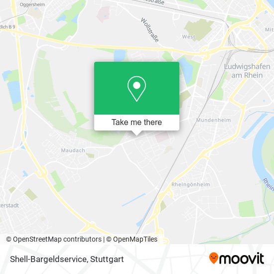 Shell-Bargeldservice map