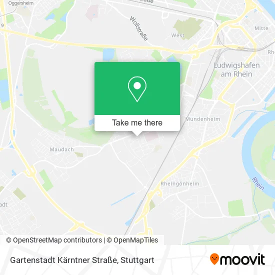 Карта Gartenstadt Kärntner Straße
