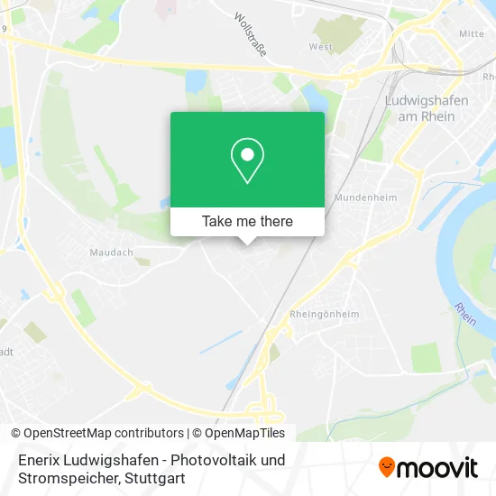 Карта Enerix Ludwigshafen - Photovoltaik und Stromspeicher