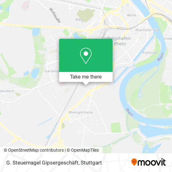 Карта G. Steuernagel Gipsergeschäft