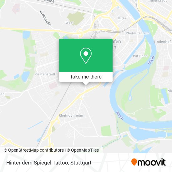 Hinter dem Spiegel Tattoo map