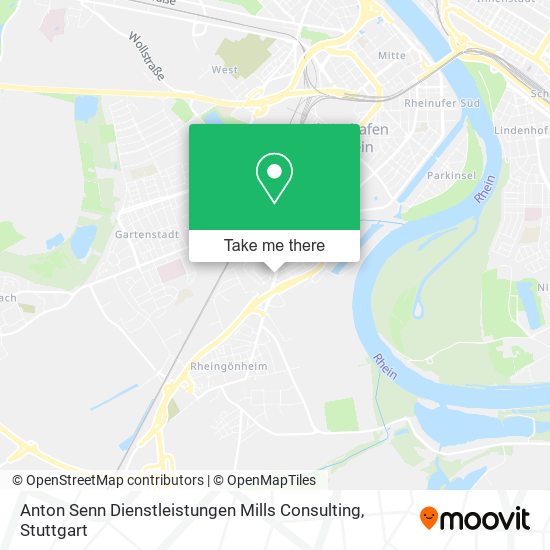 Карта Anton Senn Dienstleistungen Mills Consulting