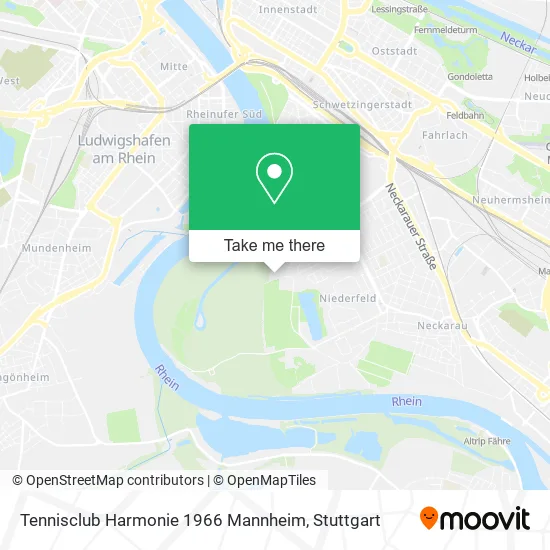 Tennisclub Harmonie 1966 Mannheim map