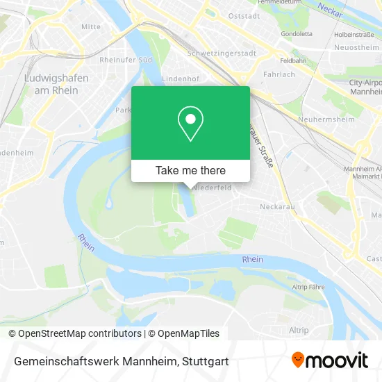 Карта Gemeinschaftswerk Mannheim