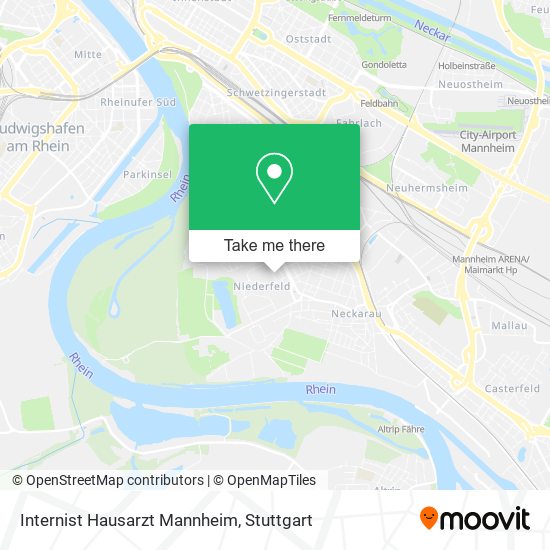 Internist Hausarzt Mannheim map