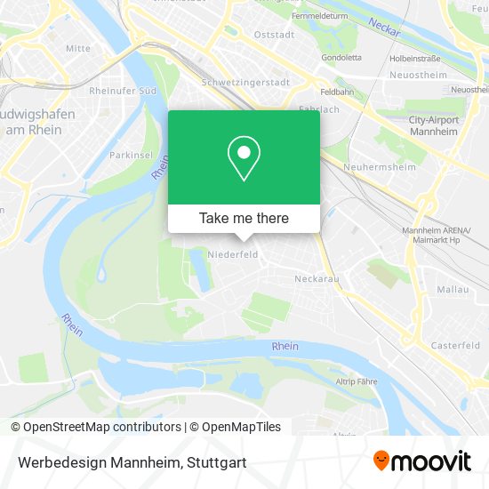 Werbedesign Mannheim map