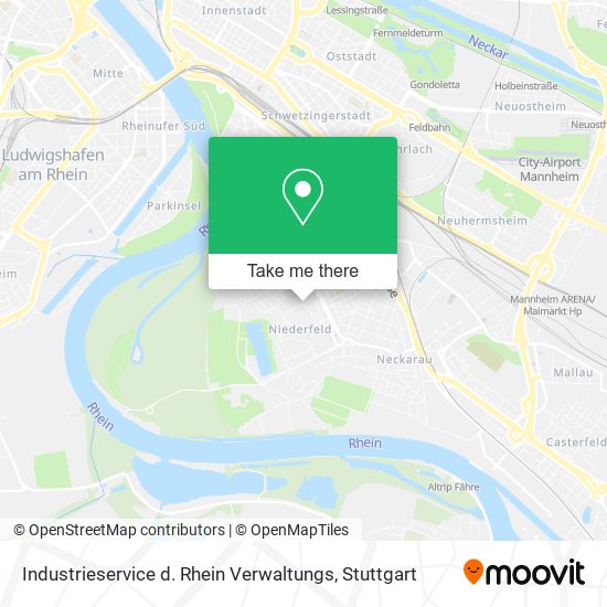 Industrieservice d. Rhein Verwaltungs map