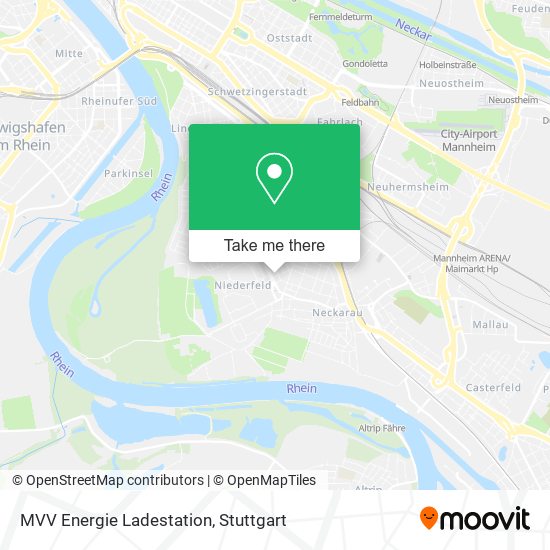 MVV Energie Ladestation map