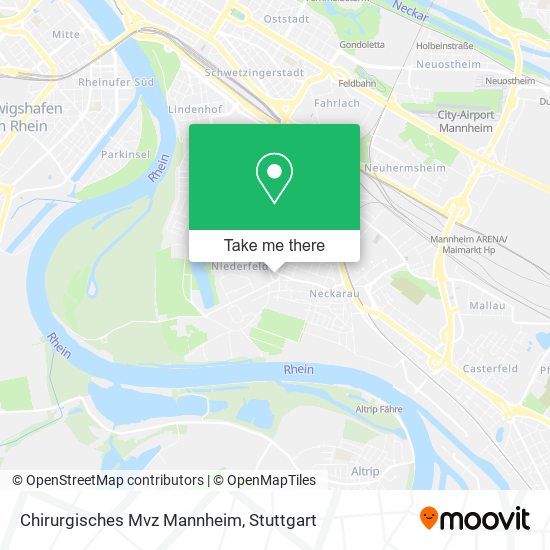 Карта Chirurgisches Mvz Mannheim