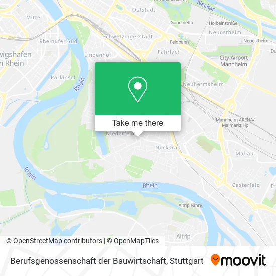 Карта Berufsgenossenschaft der Bauwirtschaft