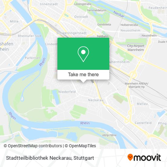 Карта Stadtteilbibliothek Neckarau