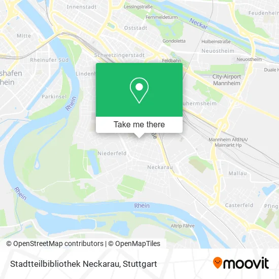 Карта Stadtteilbibliothek Neckarau