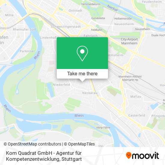 Карта Kom Quadrat GmbH - Agentur für Kompetenzentwicklung
