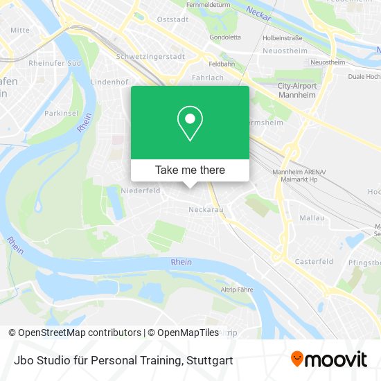 Карта Jbo Studio für Personal Training