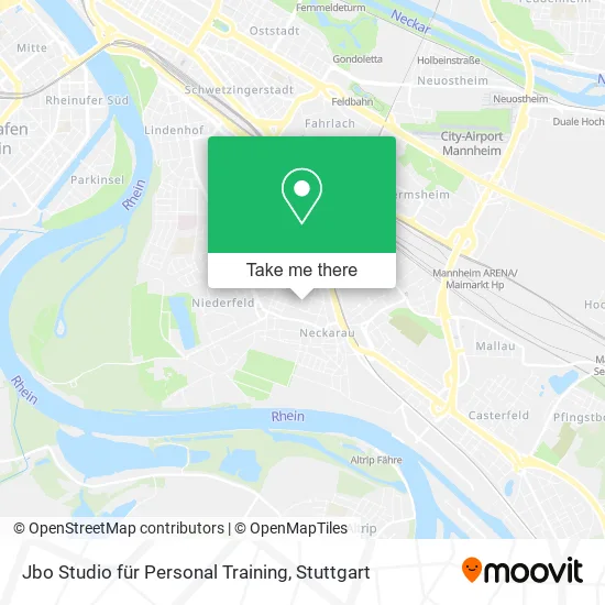 Карта Jbo Studio für Personal Training