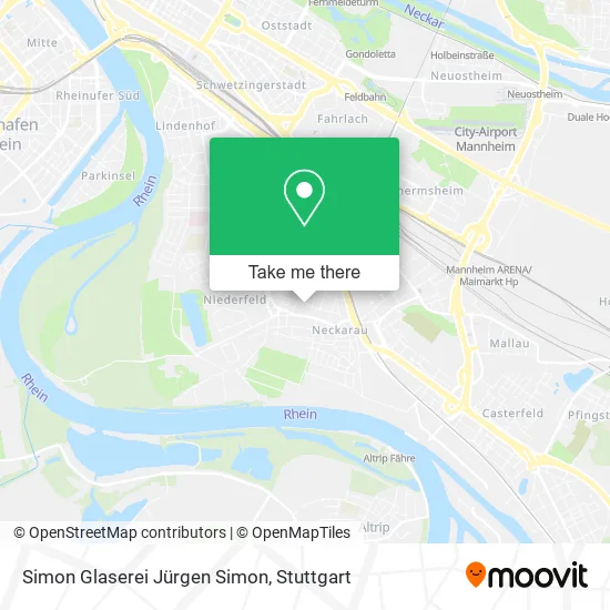 Карта Simon Glaserei Jürgen Simon