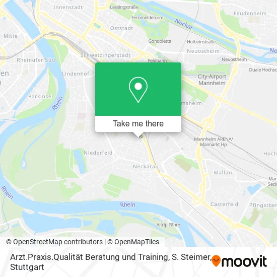 Карта Arzt.Praxis.Qualität Beratung und Training, S. Steimer