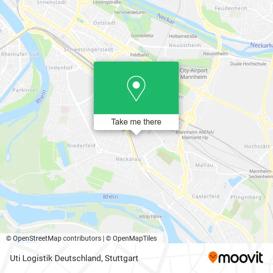Карта Uti Logistik Deutschland