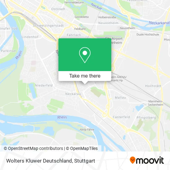 Карта Wolters Kluwer Deutschland