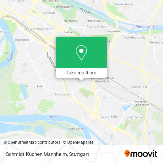 Карта Schmidt Küchen Mannheim
