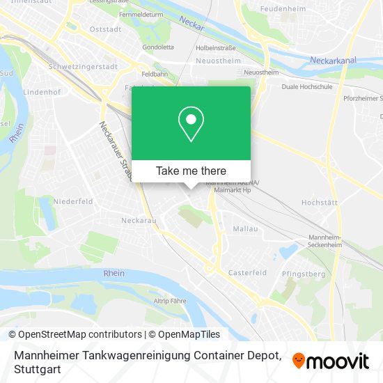 Mannheimer Tankwagenreinigung Container Depot map