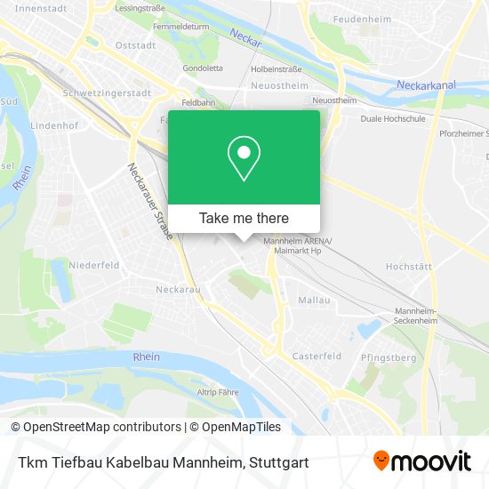 Карта Tkm Tiefbau Kabelbau Mannheim