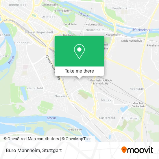 Карта Büro Mannheim