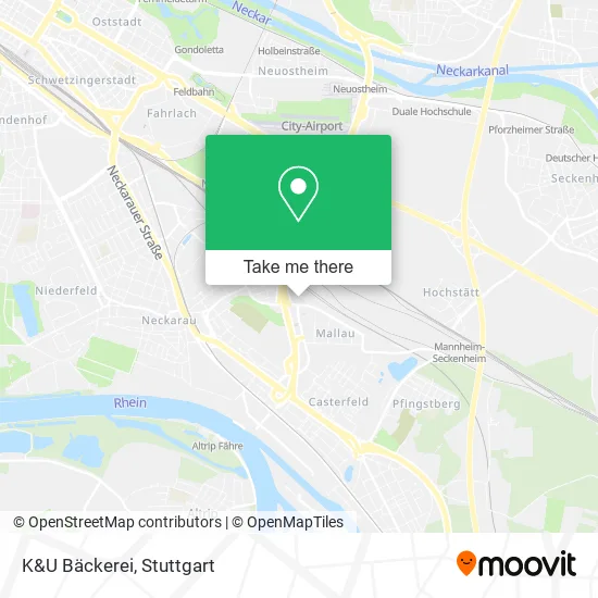 Карта K&U Bäckerei