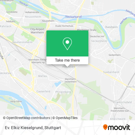 Карта Ev. Elkiz Kieselgrund