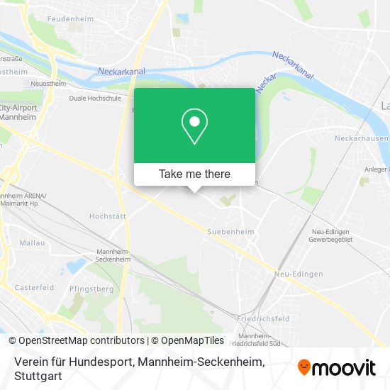 Карта Verein für Hundesport, Mannheim-Seckenheim