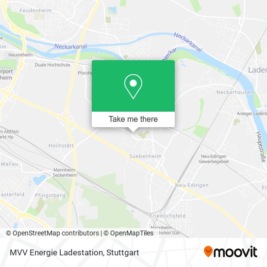 MVV Energie Ladestation map